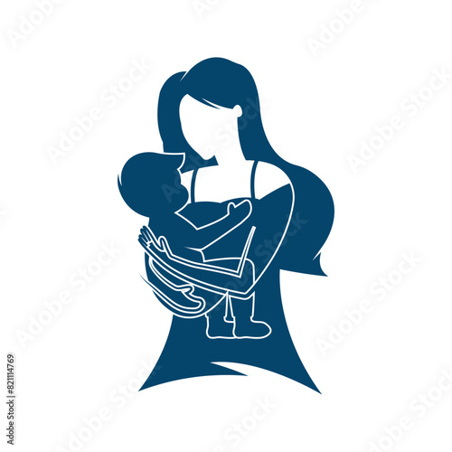 Happy Mothers Day logo vector illustration design.Happy Mother's Day to all mother lovers