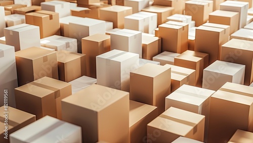 Large Pile of Brown Cardboard Boxes © Murda