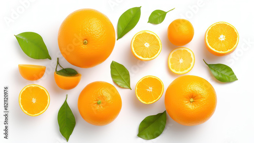 Orange Fruit isolated on white background