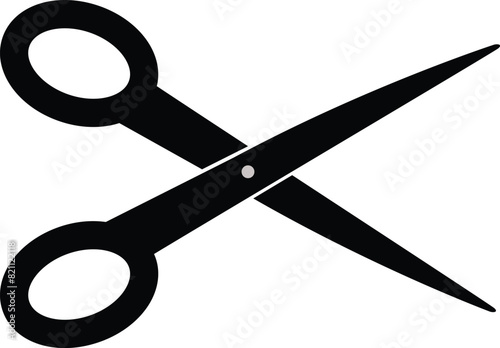scissor icon, scissor symbol vector photo