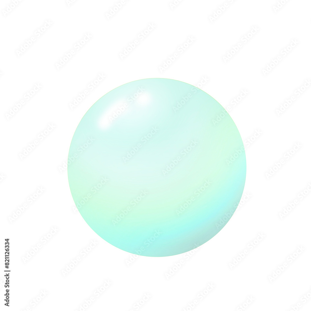 A light blue glass ball A light blue glass ball