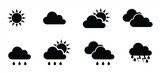 weather icon. simple set clouds icon vector illustration