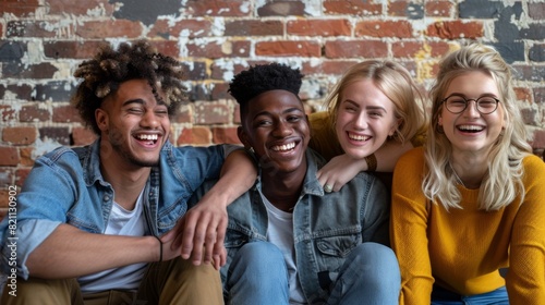 A Joyful Group of Friends photo