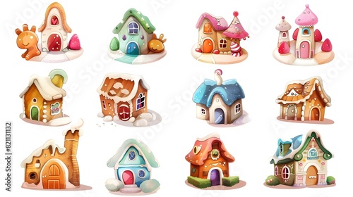 Charming Cottages and Fairytale Gingerbread Houses in Enchanting Fantasy