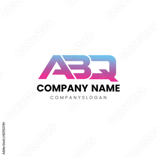 Letter ABQ initial logo design  photo