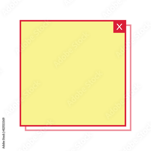 text box square frame
