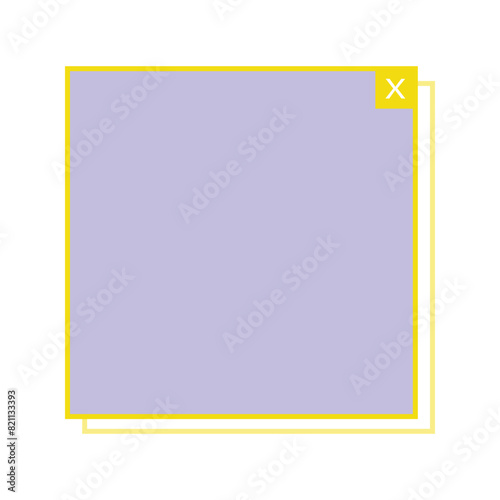 text box square frame
