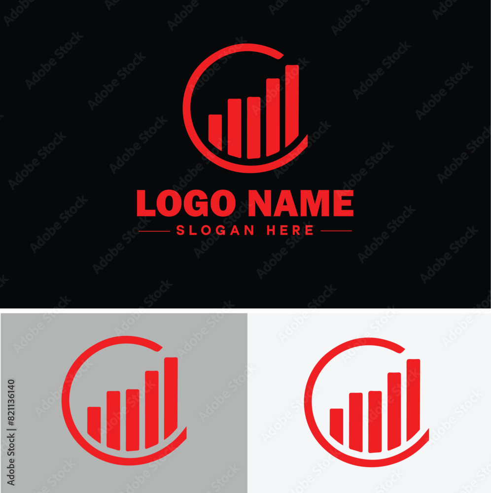 Obraz premium line graph icon Line chart Line plot Line diagram flat logo sign symbol editable vector