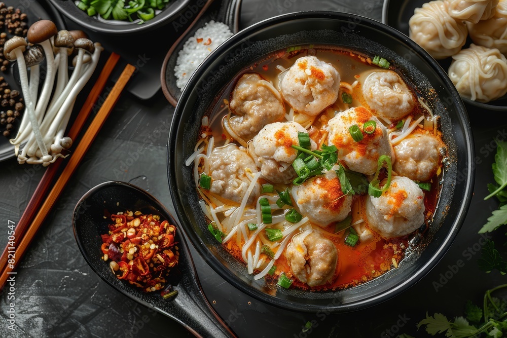 Savory bakso fantasy. Alluring charm for your advertisement Savory bakso fantasy. Alluring charm for your advertisement