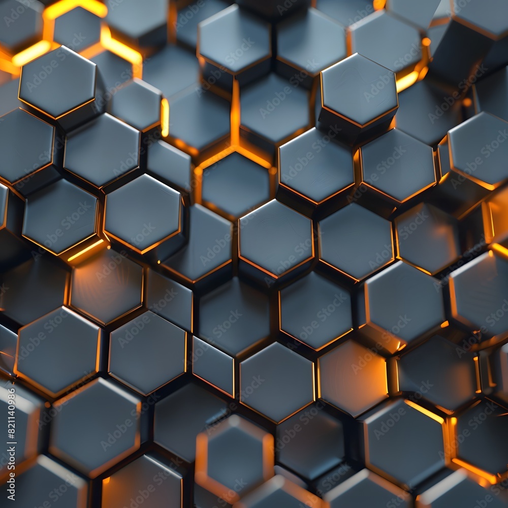 Close up of a cluster of black and gold cubes Close up of a cluster of black and gold cubes