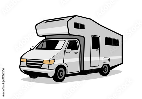 RV Recreational Vehicle Design Illustration vector eps format , suitable for your design needs, logo, illustration, animation, etc.