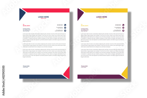 Modern Creative clean letterhead bundle of you corporate design