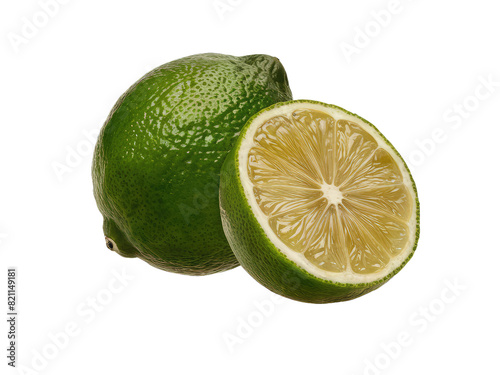 isolated png lime fruit, GENERATIVE AI