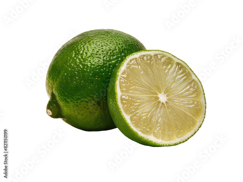 isolated png lime fruit, GENERATIVE AI