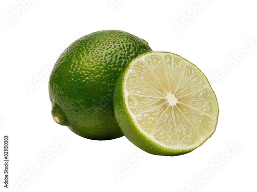 isolated png lime fruit, GENERATIVE AI