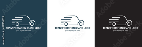 vector minimal transport company logo