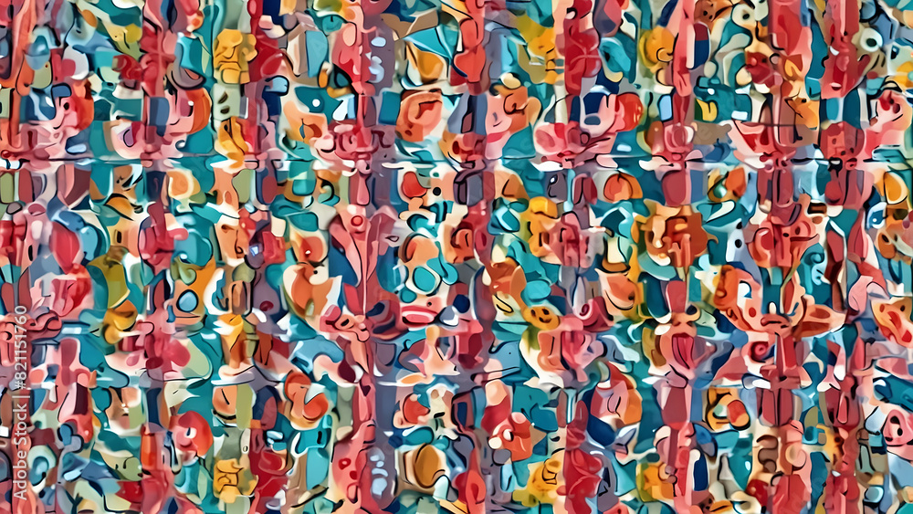 seamless pattern with ribbons