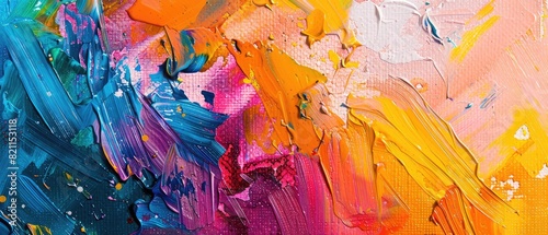 modern art texture of an abstract multicolored painting