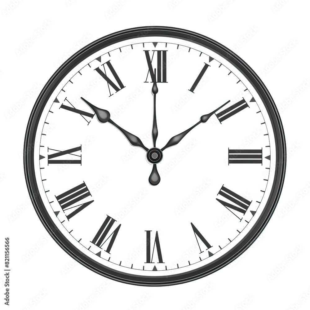 Clock face blank isolated on white background. Vector clock hands Clock face blank isolated on white background. Vector clock hands
