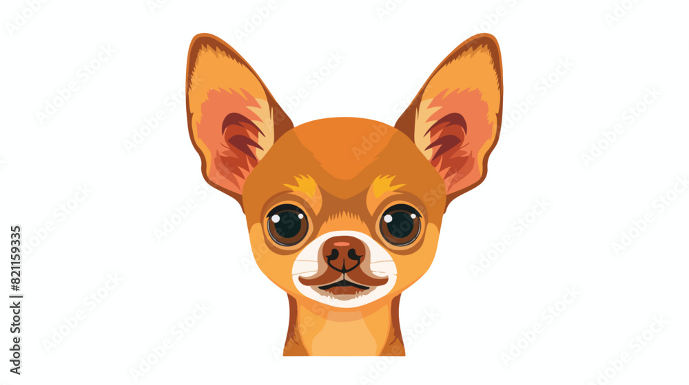 Cute puppy avatar of Chihuahua breed. Little toy dog