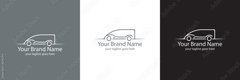 vector minimal transport company logo vector minimal transport company logo