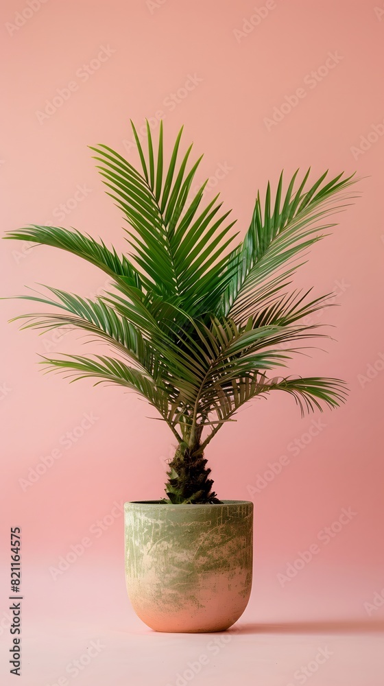 Fototapeta premium A plant in a pot sitting on a table