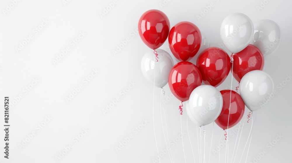 balloon white background anniversary celebration with big copy space for advertising balloon white background anniversary celebration with big copy space for advertising