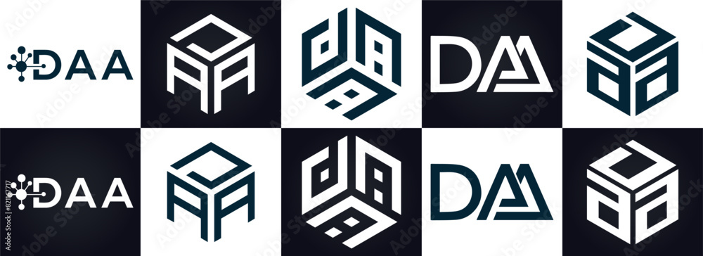 DAA logo. D A A design. White DAA letter. DAA, D A A letter logo design. D A A letter logo design in FIVE, FOUR, THREE, style. letter logo set in one artboard. D A A letter logo vector design.
DAA logo. D A A design. White DAA letter. DAA, D A A letter logo design. D A A letter logo design in FIVE, FOUR, THREE, style. letter logo set in one artboard. D A A letter logo vector design.