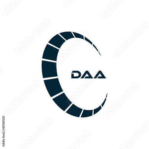 DAA logo. D A A design. White DAA letter. DAA, D A A letter logo design. D A A letter logo design in FIVE, FOUR, THREE, style. letter logo set in one artboard. D A A letter logo vector design.	
