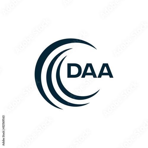 DAA logo. D A A design. White DAA letter. DAA, D A A letter logo design. D A A letter logo design in FIVE, FOUR, THREE, style. letter logo set in one artboard. D A A letter logo vector design.	
