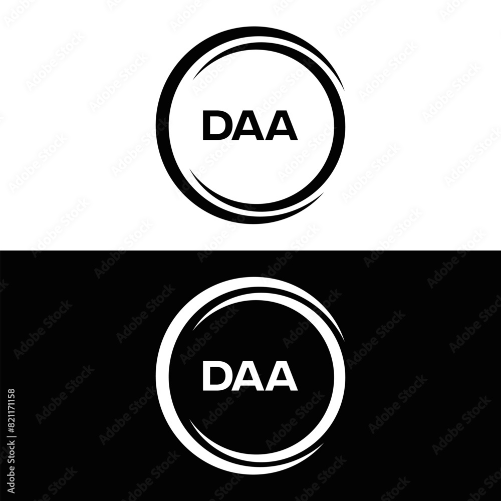 DAA logo. D A A design. White DAA letter. DAA, D A A letter logo design. D A A letter logo design in FIVE, FOUR, THREE, style. letter logo set in one artboard. D A A letter logo vector design.
DAA logo. D A A design. White DAA letter. DAA, D A A letter logo design. D A A letter logo design in FIVE, FOUR, THREE, style. letter logo set in one artboard. D A A letter logo vector design.