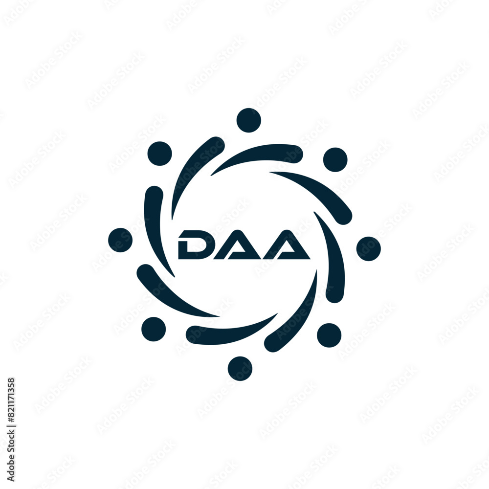 DAA logo. D A A design. White DAA letter. DAA, D A A letter logo design. D A A letter logo design in FIVE, FOUR, THREE, style. letter logo set in one artboard. D A A letter logo vector design.	
