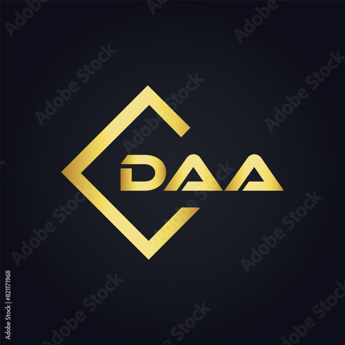 DAA logo. D A A design. White DAA letter. DAA, D A A letter logo design. D A A letter logo design in FIVE, FOUR, THREE, style. letter logo set in one artboard. D A A letter logo vector design.	
