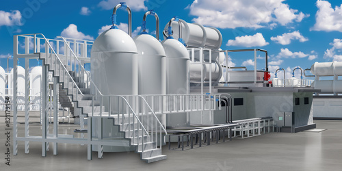 Chemical factory. Manufactu...