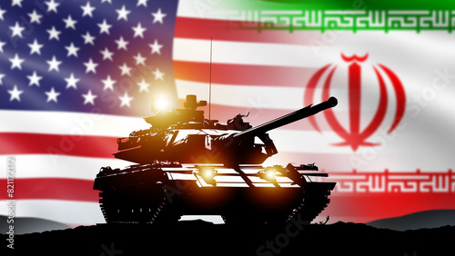 Tank for military action. F...
