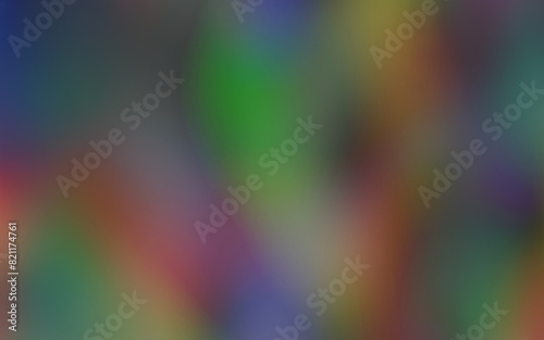 Green, blue, red, purple colors transition smoothly, details blurred. The softly blended tones appear as an abstract artistic rendering.