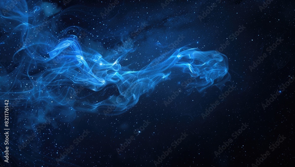 Cosmic Blue Energy Swirls Cosmic Blue Energy Swirls