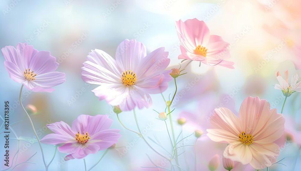 Pastel Daisies in Soft Focus Pastel Daisies in Soft Focus