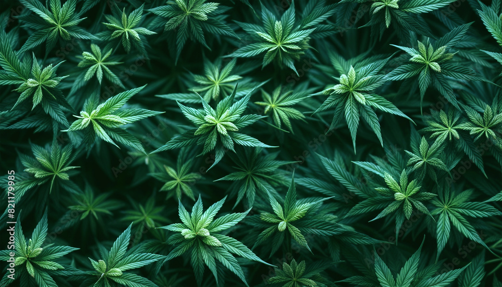 Cannabis texture. Background from green leaves of marijuana. Hemp leaves Cannabis texture. Background from green leaves of marijuana. Hemp leaves