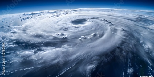 The Escalation of Hurricanes Due to Climate Change Emphasizes the Importance of Disaster Preparedness. Concept Climate Change, Hurricanes, Disaster Preparedness