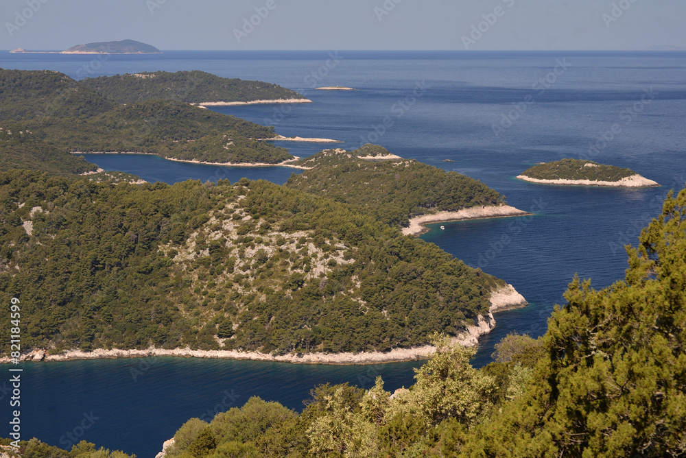 Naklejka premium THE ISLAND OF LASTOVO IN THE ADRIATIC SEA IN CROATIA.