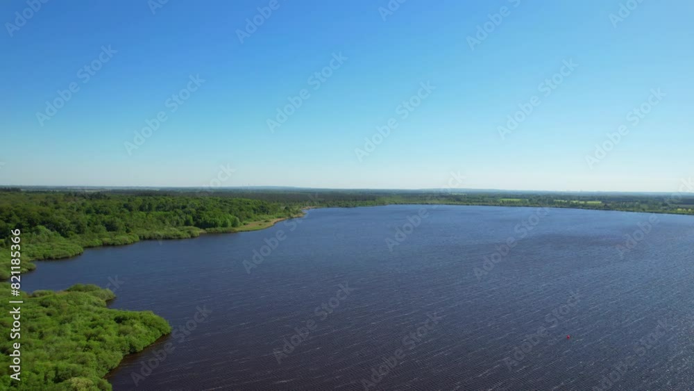 Bad Bederkesa - Northern Germany - Aerial view of Lake Bederkesa Bad Bederkesa - Northern Germany - Aerial view of Lake Bederkesa
