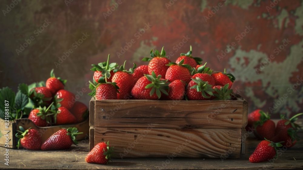 distributing the strawberries evenly in the wooden box generative ai distributing the strawberries evenly in the wooden box generative ai