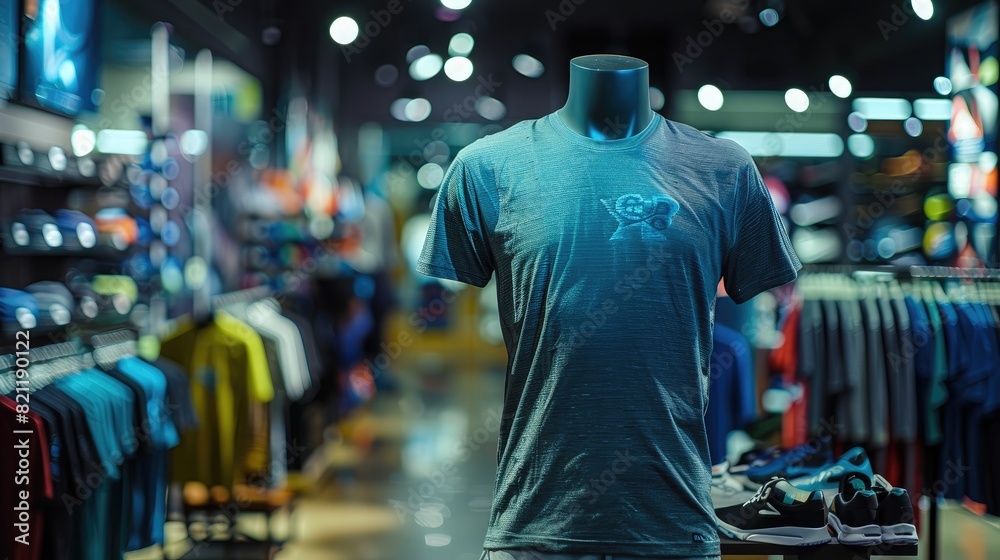 Ethereal Mannequin: Adorned in a Stunning Blue Shirt Ethereal Mannequin: Adorned in a Stunning Blue Shirt