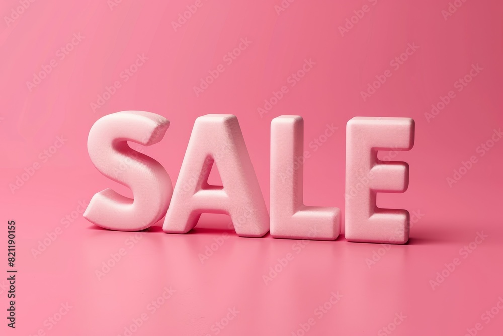 A pink background with large pink text sale in the center A pink background with large pink text sale in the center