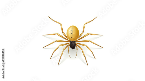 solitary spider on a white background