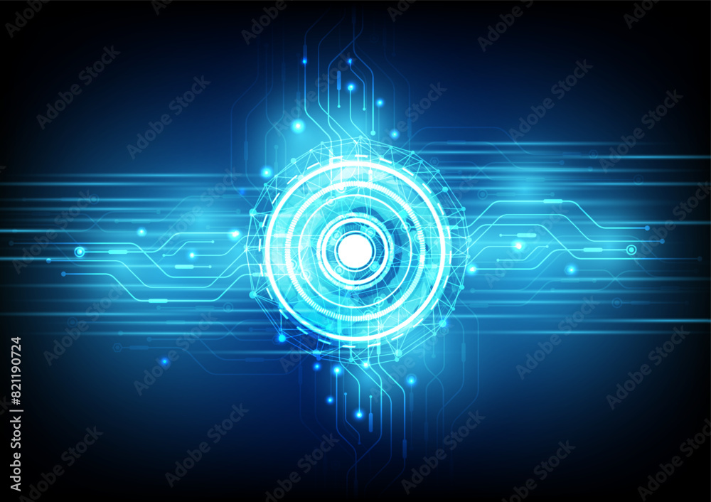 Obraz premium Abstract technological background with various technological elements. Structure pattern technology backdrop. Vector illustration.