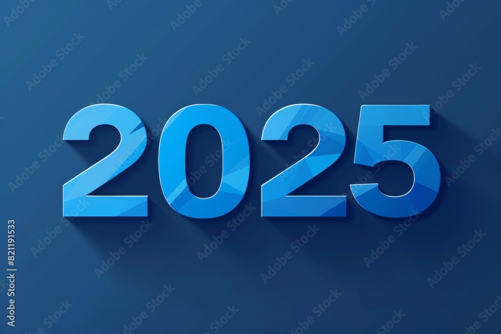 Numbers 2025 new year concept. Backdrop with selective focus and copy space Numbers 2025 new year concept. Backdrop with selective focus and copy space