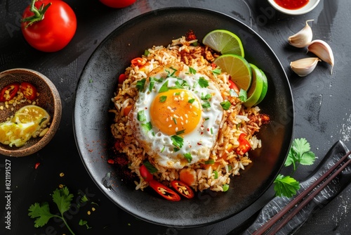 Mouthwatering nasi goreng pleasure. Enticing visuals for your ads