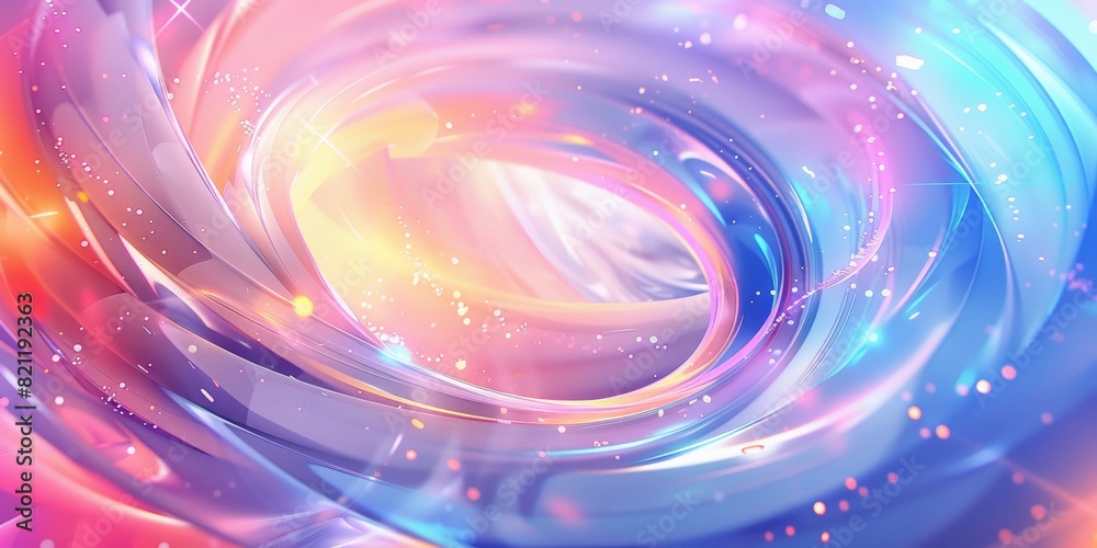 an abstract background with swirling ribbons of light in pastel colors, creating the impression that they form a spiral or circle an abstract background with swirling ribbons of light in pastel colors, creating the impression that they form a spiral or circle